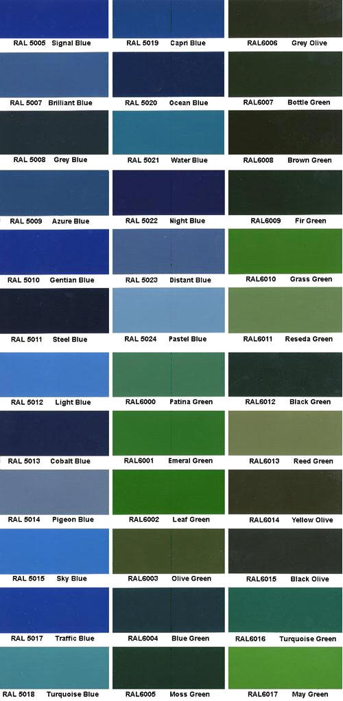 ral color chart