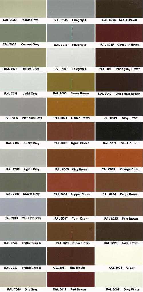 ral color chart
